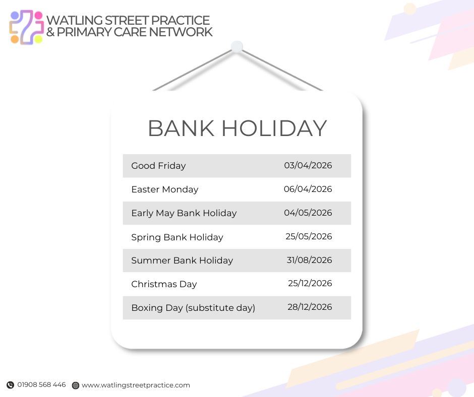 Bank Holiday Closures