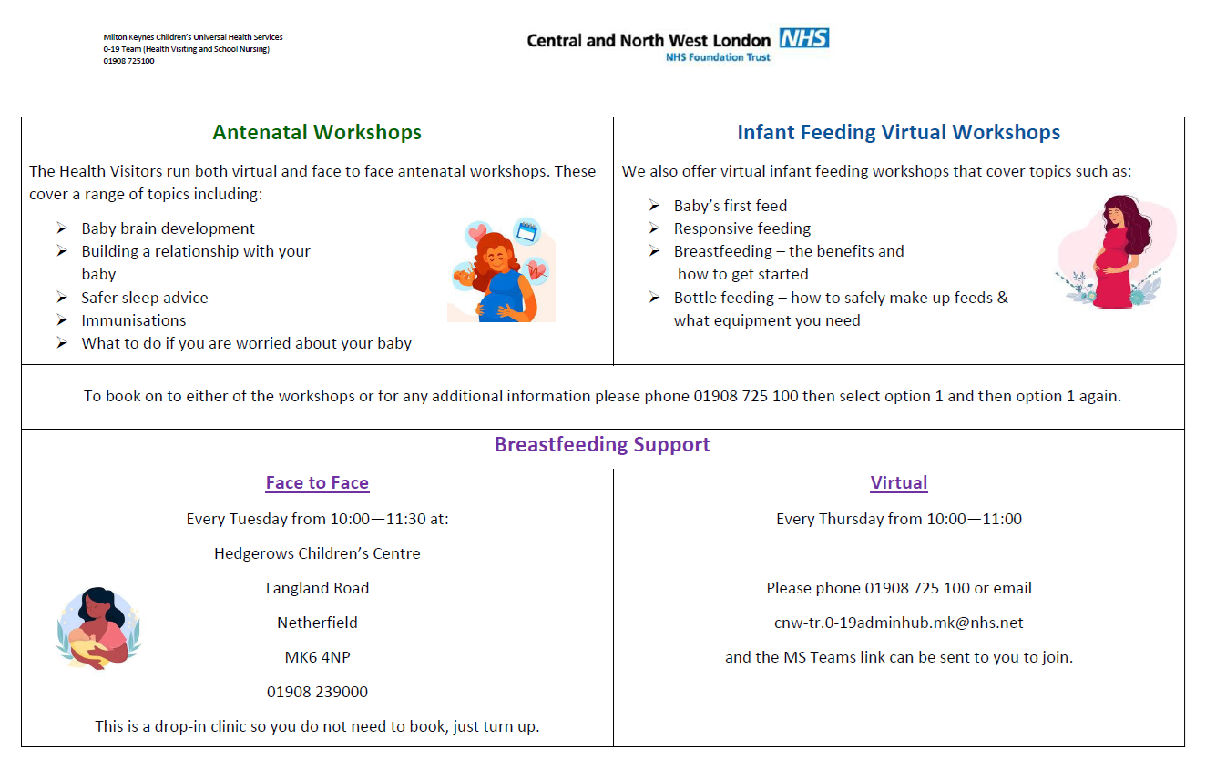 Antenatal and Feeding Workshops
